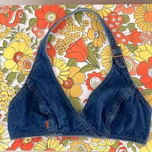 70s Levi’s Orange Tag Denim Bra Top